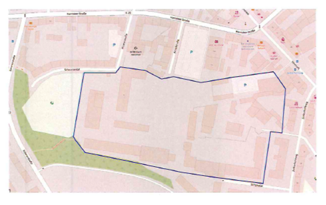 Abb. Gebiet des Niedertemperaturnetzes Schwarzenbachtal