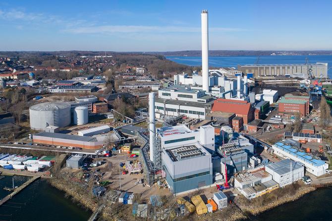 Luftbild Waermespeicher Stadtwerke Flensburg