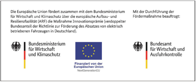 Logo der Finanzierung des Umweltbonus