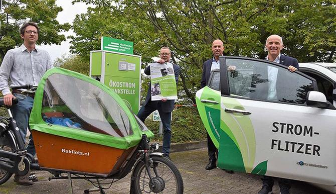 Promotionsfoto zur Energiewende und der Elektromobilität. 