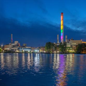 Stadtwerke Flensburg Reflektion im Wasser