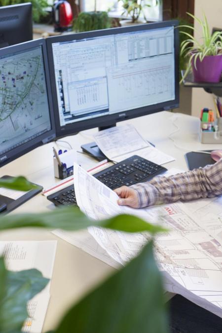 Untersuchen des Lageplans