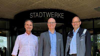 Stadtwerke präsentieren Minister Transformationsplan