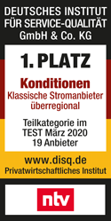 Auszeichnung beste klassische Stromanbieter